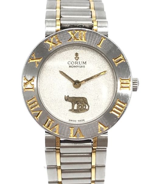 CORUM（コルム）CORUM (コルム) ロムルス ステンレスサークルリストウォッチ ホワイトの古着・服飾アイテム