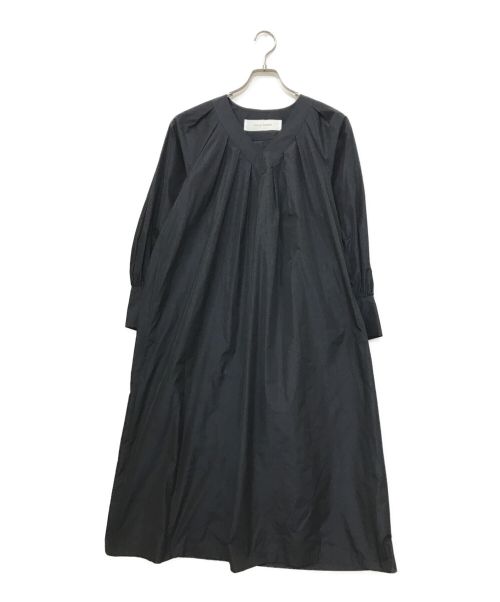 PLAIN PEOPLE（プレインピープル）PLAIN PEOPLE (プレインピープル) Vネックタックドレス ブラック サイズ:2の古着・服飾アイテム