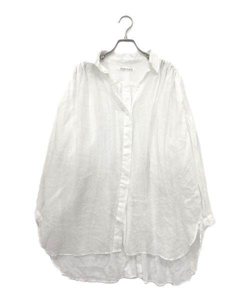 Plage（プラージュ）Plage (プラージュ) R’IAM ギャザーロングシャツ ホワイト サイズ:下記参照の古着・服飾アイテム