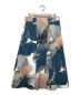 ANAYI (アナイ) ボタニカルプリントスカート ブルー サイズ:38 未使用品：5800円
