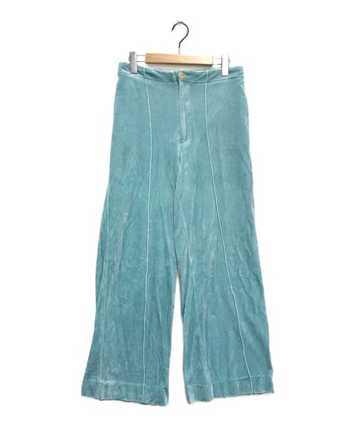 AURALEE（オーラリー）AURALEE (オーラリー) ORGANIC COTTON VELOUR PANTS ブルー サイズ:1の古着・服飾アイテム