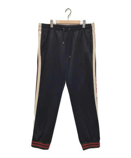 GUCCI（グッチ）GUCCI (グッチ) テクニカルジャージー パンツ ネイビー サイズ:XLの古着・服飾アイテム