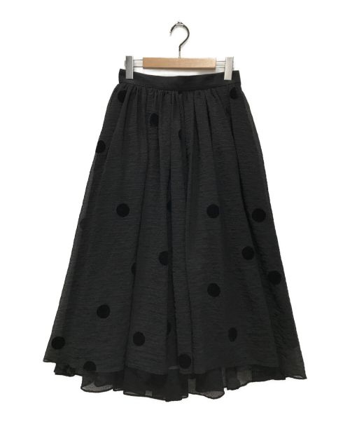 SHE TOKYO（シートーキョー）SHE tokyo (シートーキョー) オードリードットスカート ブラック サイズ:36の古着・服飾アイテム