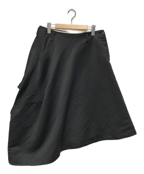 COMME des GARCONS HOMME PLUS（コムデギャルソンオムプリュス）COMME des GARCONS HOMME PLUS (コムデギャルソンオムプリュス) 変形デザインスカート ブラック サイズ:Sの古着・服飾アイテム