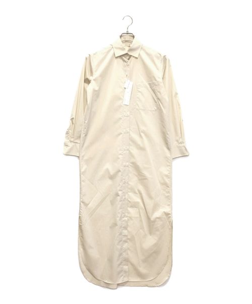 BACCA（バッカ）BACCA (バッカ) コットンポリエステルツイル ロングシャツドレス ベージュ サイズ:XSの古着・服飾アイテム