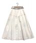 MUVEIL (ミュベール) フラワー刺繍デニムスカート ホワイト サイズ:38：16000円