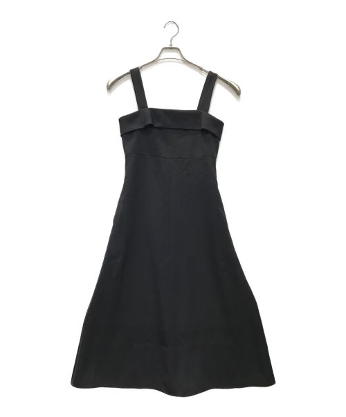 ANAYI（アナイ）ANAYI (アナイ) ポリエステルツイルキャミジャンパースカート ブラック サイズ:34 未使用品の古着・服飾アイテム