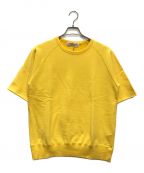 REMI RELIEFレミレリーフ）の古着「Cut Off Short Sleeve Sweat」｜イエロー