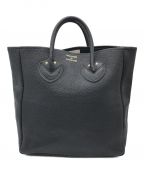 YOUNG & OLSEN The DRYGOODS STOREヤングアンドオルセン ザ ドライグッズストア）の古着「EMBOSSED LEATHER TOTE M」｜ブラック