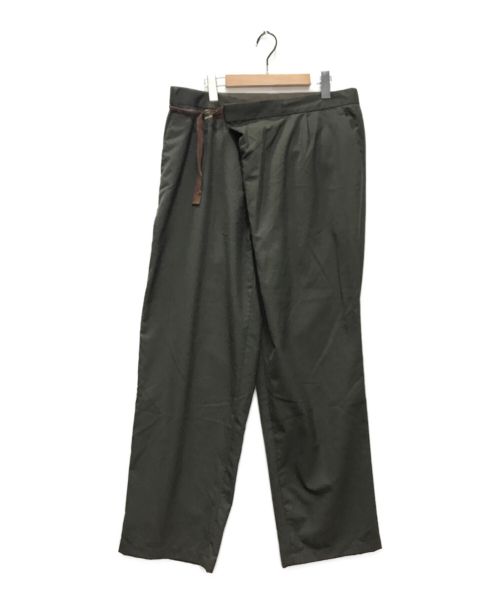 KOLOR（カラー）KOLOR (カラー) WOOL TRO WRAP PANTS オリーブ サイズ:4の古着・服飾アイテム