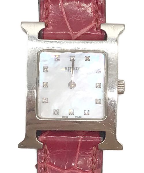 HERMES（エルメス）HERMES (エルメス) 腕時計 レッド サイズ:下記参照の古着・服飾アイテム