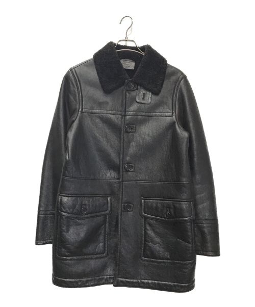 PRADA（プラダ）PRADA (プラダ) ムートンコート ブラック サイズ:46の古着・服飾アイテム