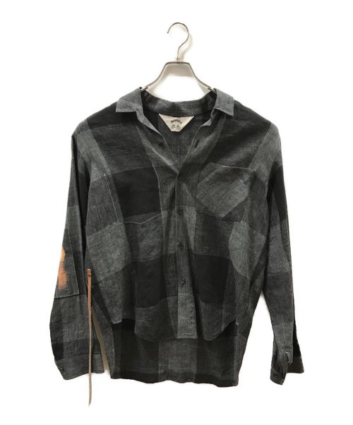SUNSEA（サンシー）SUNSEA (サンシー) Johnny D.Linen Shirt ブラック サイズ:2 未使用品の古着・服飾アイテム