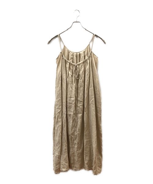 WALANCE（ワランス）WALANCE (ワランス) Linen camisole dress ベージュ サイズ:FREEの古着・服飾アイテム