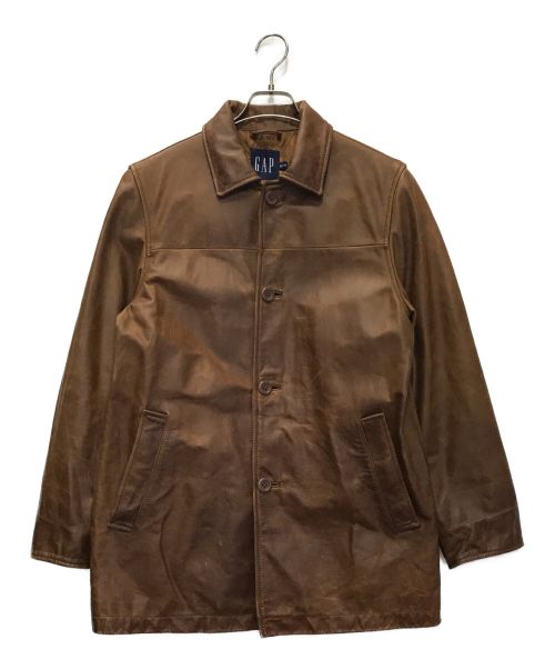 GAP（ギャップ）GAP (ギャップ) レザージャケット ブラウン サイズ:XSの古着・服飾アイテム