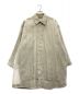Maison Margiela 1（メゾンマルジェラ 1）の古着「Organza-Overlay Striped Shirt Dress」｜カーキ