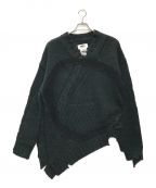 MM6 Maison Margielaエムエムシックス メゾンマルジェラ）の古着「ダメージ加工 セーター」｜グリーン
