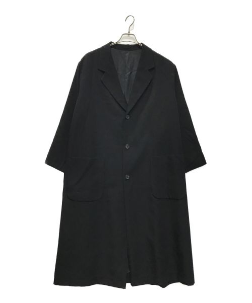Y's（ワイズ）Y's (ワイズ) ウールギャバジンコート ブラック サイズ:Mの古着・服飾アイテム