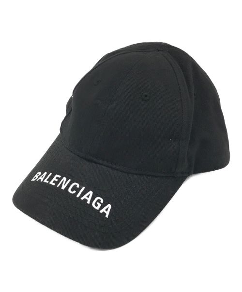 BALENCIAGA（バレンシアガ）BALENCIAGA (バレンシアガ) ロゴベースボールキャップ ブラック サイズ:下記参照の古着・服飾アイテム