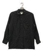 Yohji Yamamoto pour hommeヨウジヤマモト プールオム）の古着「レーヨンシャツ」｜ブラック