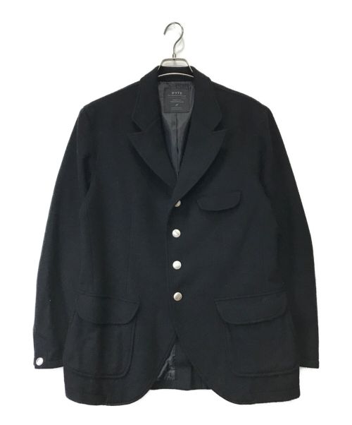 s'yte（サイト）s'yte (サイト) WOOL BEAVER PEAKED LAPEL 4-BUTTON JACKET ブラック サイズ:3の古着・服飾アイテム
