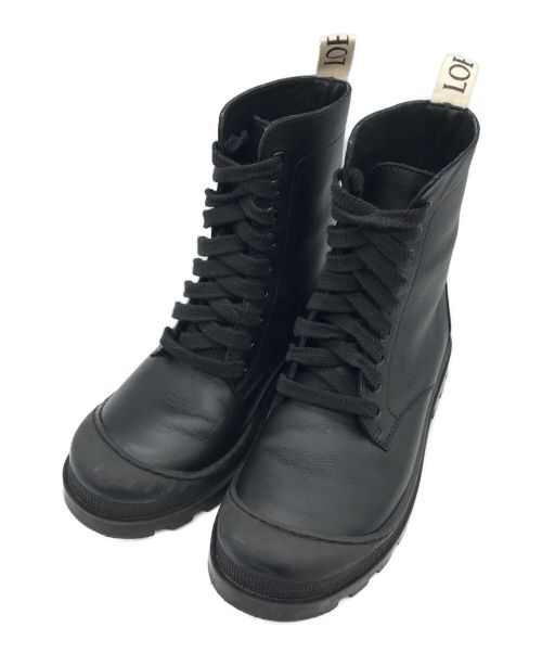LOEWE（ロエベ）LOEWE (ロエベ) COMBAT BOOT ブラック サイズ:35の古着・服飾アイテム