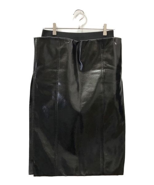 sacai（サカイ）sacai (サカイ) スリット パテント スカート ブラック サイズ:1の古着・服飾アイテム