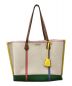 TORY BURCH（トリーバーチ）の古着「PERRY CANVAS TRIPLE-COMPARTMENT TOTE」｜ベージュ