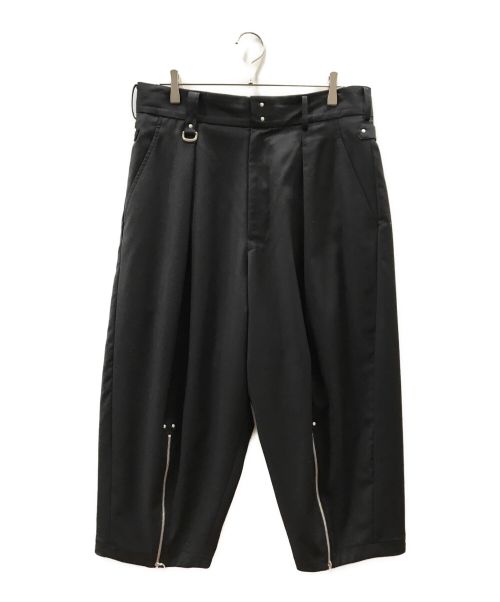 s'yte（サイト）s'yte (サイト) ジップタックワイドパンツ ブラック サイズ:3の古着・服飾アイテム