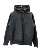 SUPREMEシュプリーム）の古着「Tonal S Logo Hooded Sweatshirt’」｜ブラック