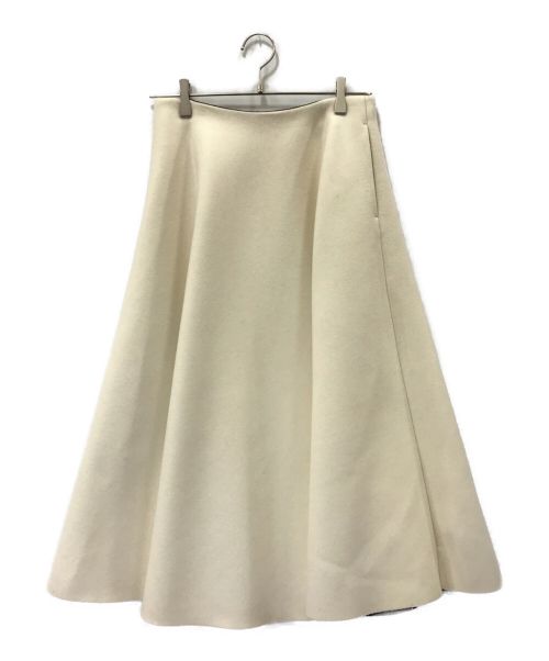 SHE TOKYO（シートーキョー）SHE TOKYO (シートーキョー) ウールボンディングスカート ホワイト サイズ:38の古着・服飾アイテム