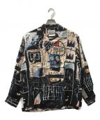 WACKO MARIA×Jean-Michel Basquiatワコマリア×ジャン ミシェル バスキア）の古着「HAWAIIAN SHIRT」｜ブラック