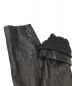 中古・古着 RALPH LAUREN BlackLabel (ラルフローレンブラックレーベル) レザースリーブテーラードジャケット ブラック サイズ:XL：29800円