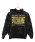 SUPREME（シュプリーム）の古着「Rhinestone Hooded Sweatshirt」｜ブラック