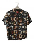 SUPREMEシュプリーム）の古着「Alphabet Silk Shirt」｜ブラック