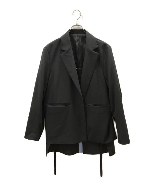 digawel（ディガウェル）DIGAWEL (ディガウェル) URU (ウル) レイヤードテーラードジャケット ブラック サイズ:1の古着・服飾アイテム
