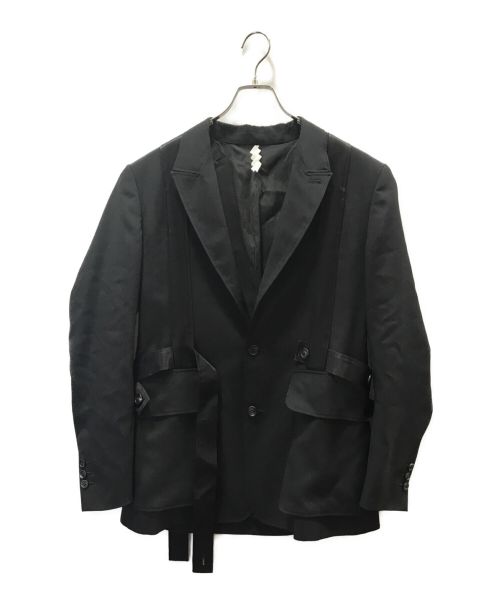 SOSHIOTSUKI（ソウシ オオツキ）SOSHIOTSUKI (ソウシ オオツキ) NORFOLK BONDAGE JACKET ブラック サイズ:46の古着・服飾アイテム