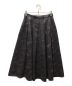 ANAYI (アナイ) カリグラフィープリントタックフレアスカート ブラック サイズ:38：17000円