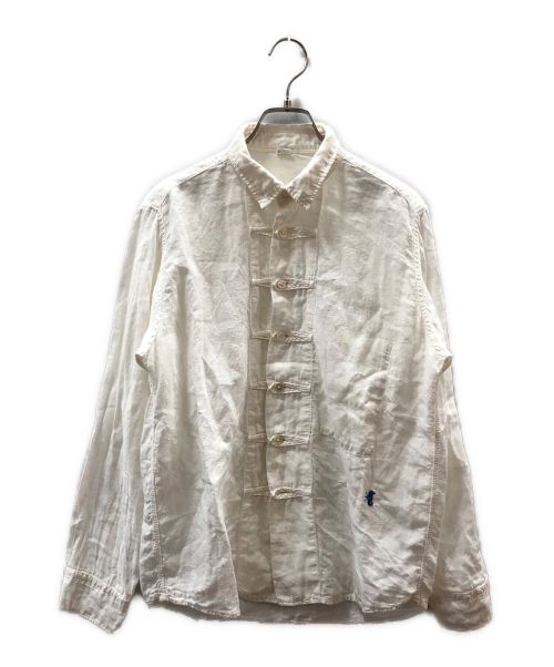 45R（フォーティーファイブアール）45R (フォーティーファイブアール) インドリネンの908 8ノットシャツ ホワイト サイズ:FREEの古着・服飾アイテム