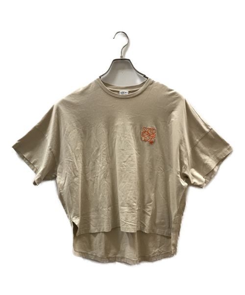 LOEWE（ロエベ）LOEWE (ロエベ) Short Oversize Anagram T-Shirt ベージュ サイズ:XSの古着・服飾アイテム