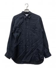 COMME des GARCONS SHIRT (コムデギャルソンシャツ) 長袖キュプラシャツ ネイビー サイズ:M