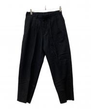 HEUGN (ユーゲン) ストライプタックパンツ ブラック サイズ:S