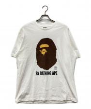A BATHING APE (アベイシングエイプ) エイププリントTシャツ ホワイト サイズ:2XL