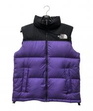 THE NORTH FACE (ザ ノース フェイス) Nuptse Vest パープル×ブラック サイズ:XL