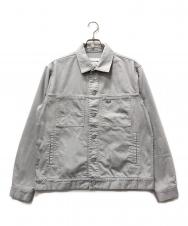 LACOSTE (ラコステ) ボックスカラーデニムジャケット グレー サイズ:48 未使用品