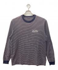 The Ennoy Professional (ザ エンノイ プロフェッショナル) L/S Border Tee ネイビー サイズ:L