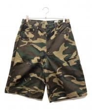orSlow (オアスロウ) BEAMS (ビームス) 100 super dad woodland camo short pants グリーン サイズ:JPN M（2）