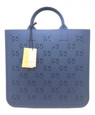 GUCCI (グッチ) チルドレンラバートートバッグ ブルー
