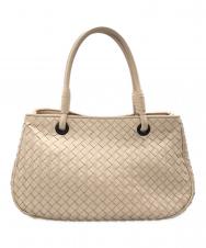 BOTTEGA VENETA (ボッテガベネタ) イントレチャートサッチェルバッグ ベージュ