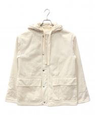 JIL SANDER+ (ジルサンダープラス) フーデッドコーデュロイブルゾン ホワイト サイズ:SIZE 32